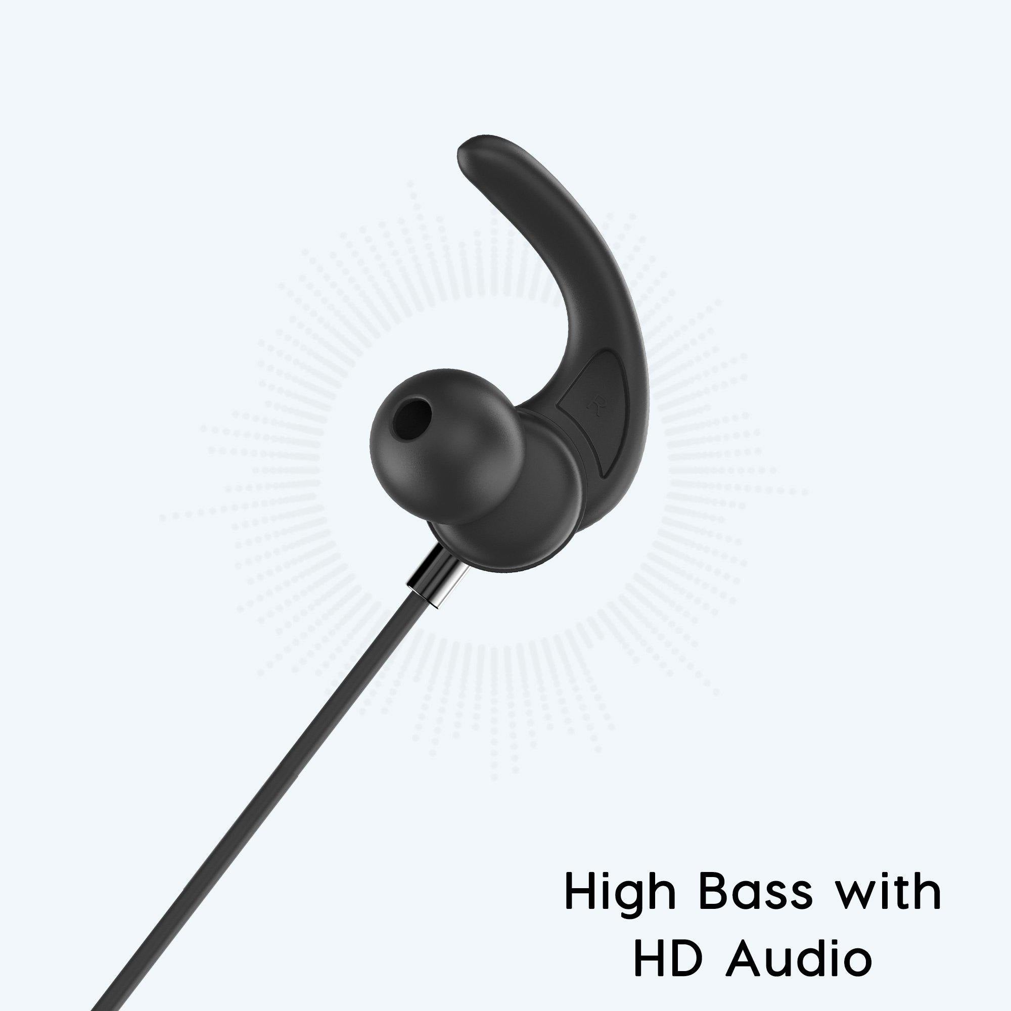 Ambrane Stringz 29 Wired Earphone (Black) - AmbraneIndia