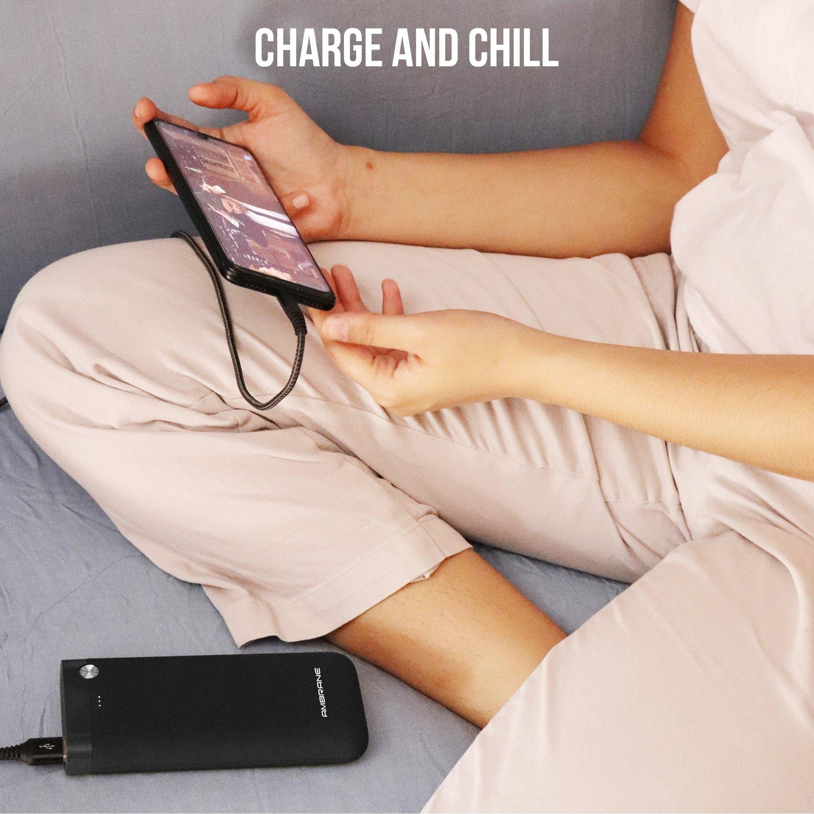 PP-20 20000 mAh Li-Polymer Powerbank with Dual Micro/ Type-C Input Fast Charging for Smartphone, Smart Watches, Neckbands & Other Devices, Made In India(Black) - AmbraneIndia