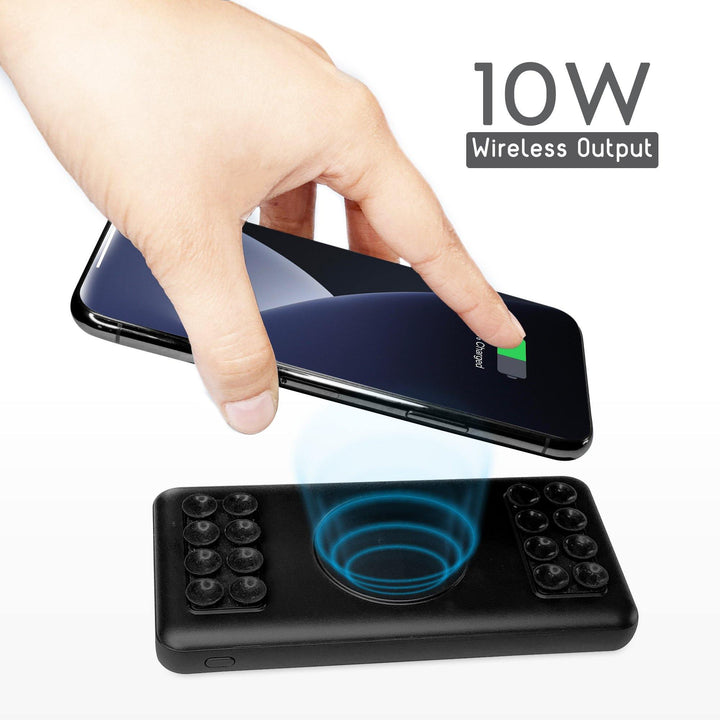 Ambrane PW-38 Wireless PowerBank 10000mAh with PD Technology (Black) - AmbraneIndia