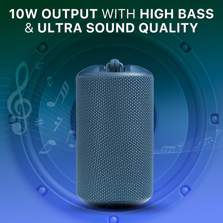 Ambrane BT-83 (10 Watt Portable Bluetooth Speaker) - Blue - AmbraneIndia