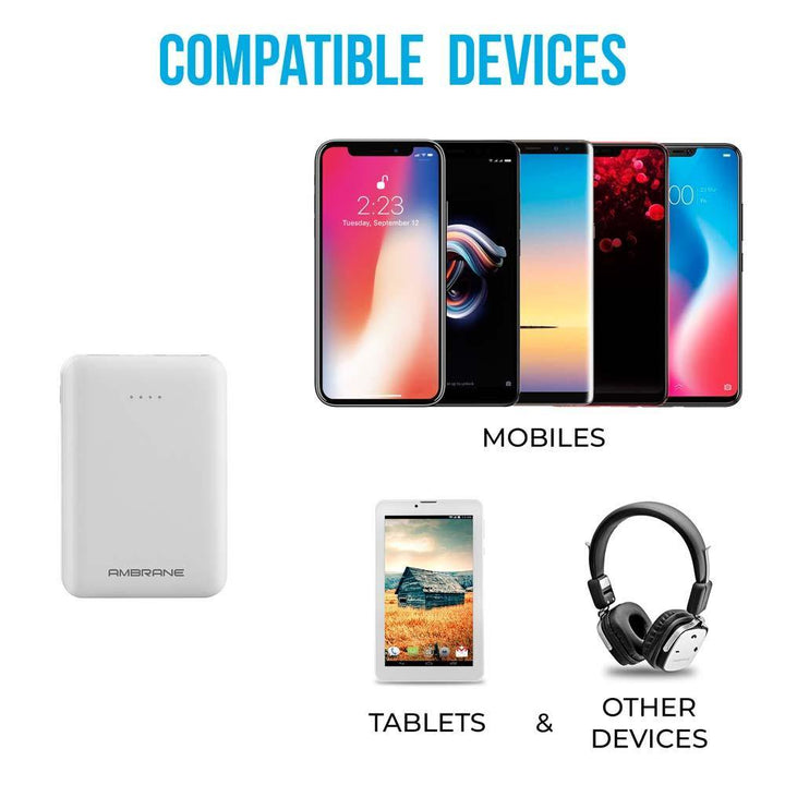 PP-501 5000 mAh Compact Size Power Bank | Best Smartphone Power Bank - AmbraneIndia