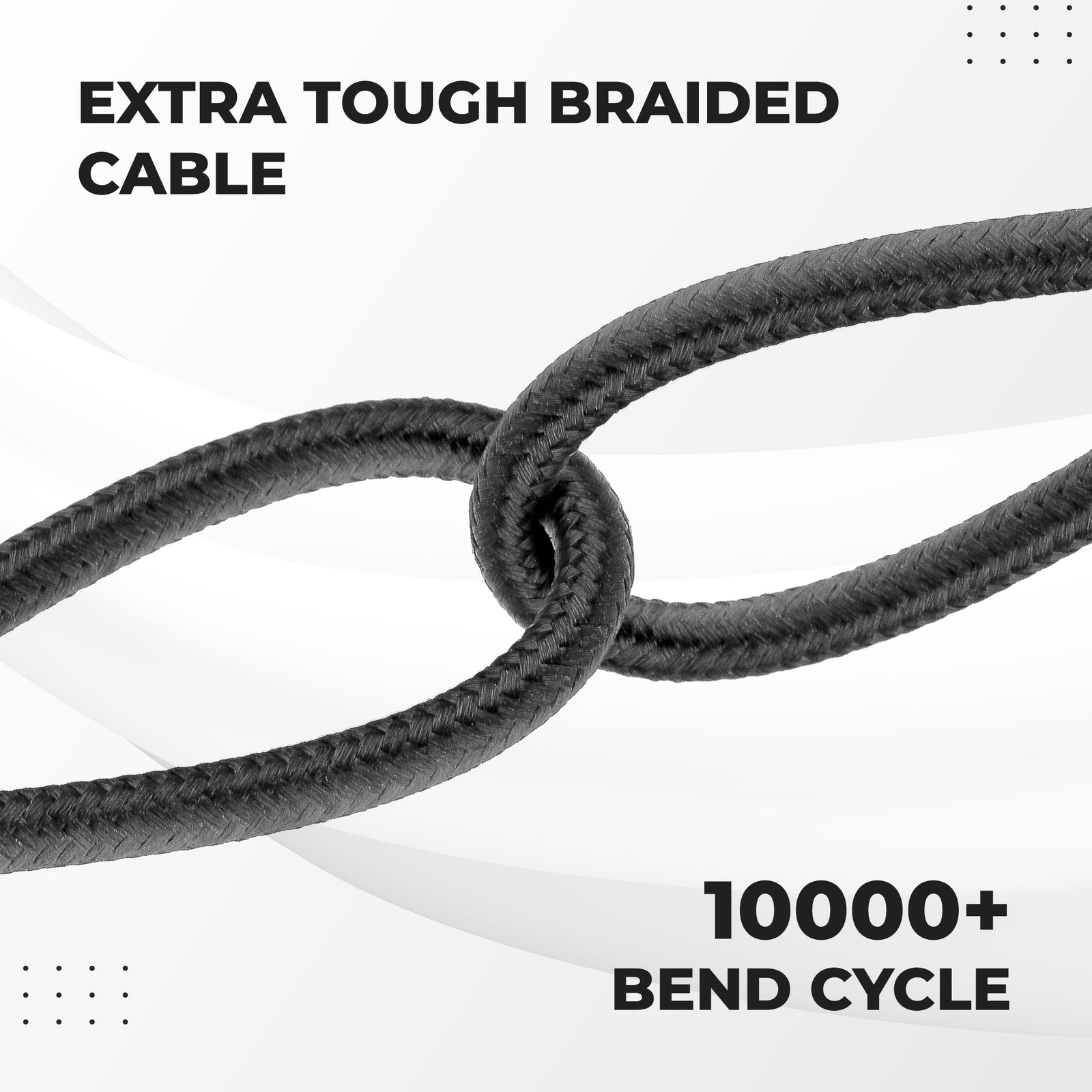 Trio 11 3-in-1 fast charging cable with Lightning, Micro-USB and Type-C connectors – Ambrane India