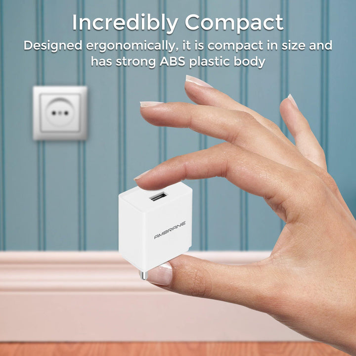 AWC-47 Wall Charger (White) - AmbraneIndia