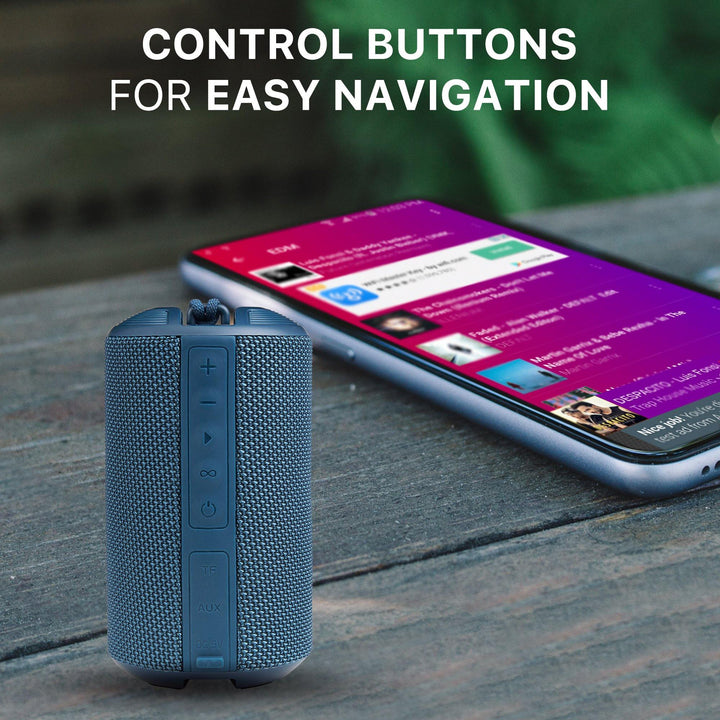 Ambrane BT-83 (10 Watt Portable Bluetooth Speaker) - Blue - AmbraneIndia
