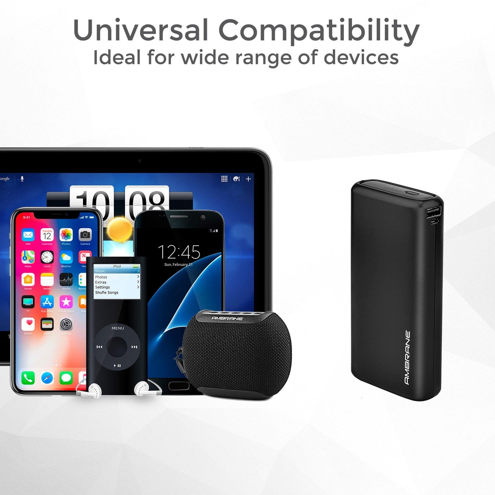 Neos 20000 mAh Lithium Polymer Power Bank (Black) - AmbraneIndia