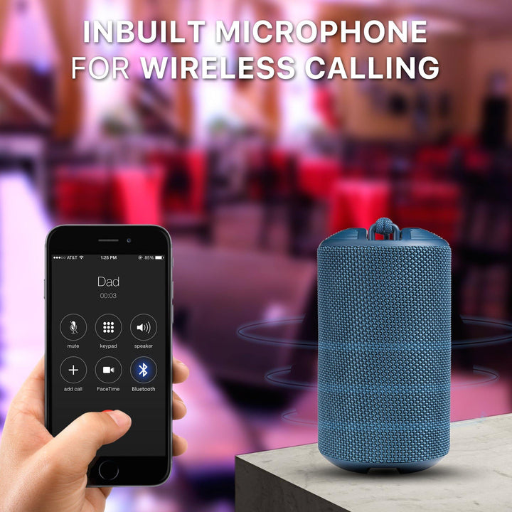 Ambrane BT-83 (10 Watt Portable Bluetooth Speaker) - Blue - AmbraneIndia
