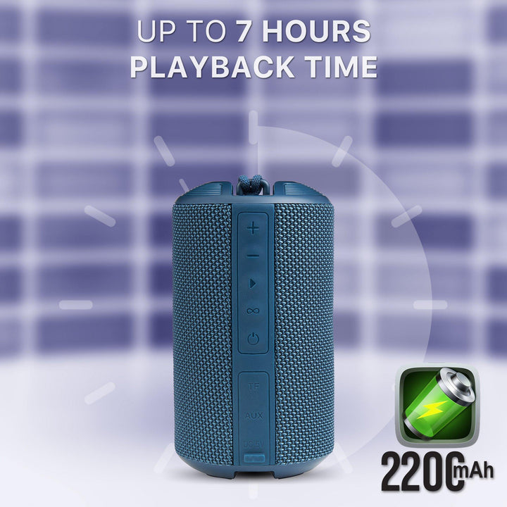 Ambrane BT-83 (10 Watt Portable Bluetooth Speaker) - Blue - AmbraneIndia