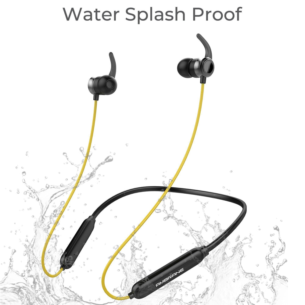 Bass Band Yellow Buy Ambrane ANB33 Bluetooth Neckband at Best