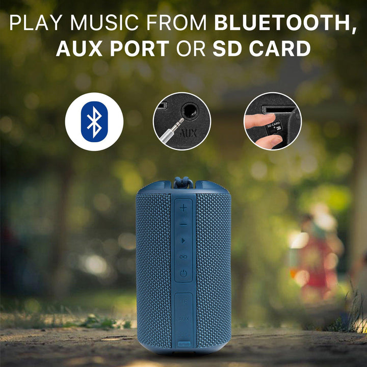 Ambrane BT-83 (10 Watt Portable Bluetooth Speaker) - Blue - AmbraneIndia
