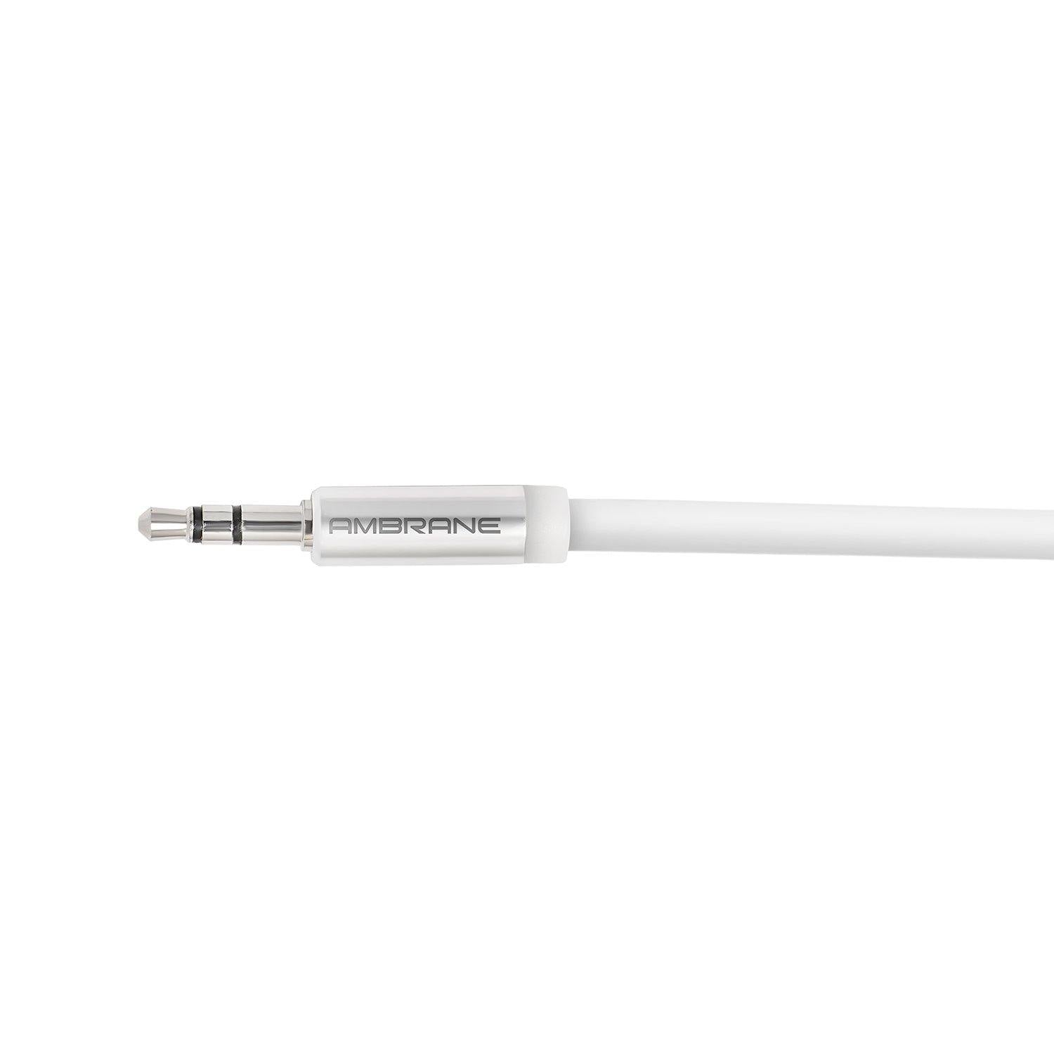 Aux Audio Cable 11 with 3.5mm (White) - AmbraneIndia