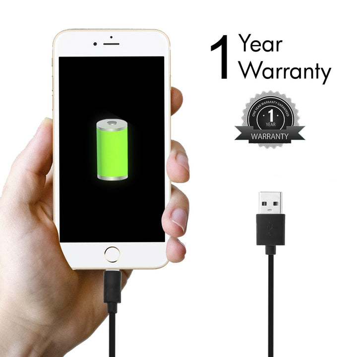 AMC-11 MFI Certified iPhone Lightning Cable - 1 Meter (Black) - AmbraneIndia