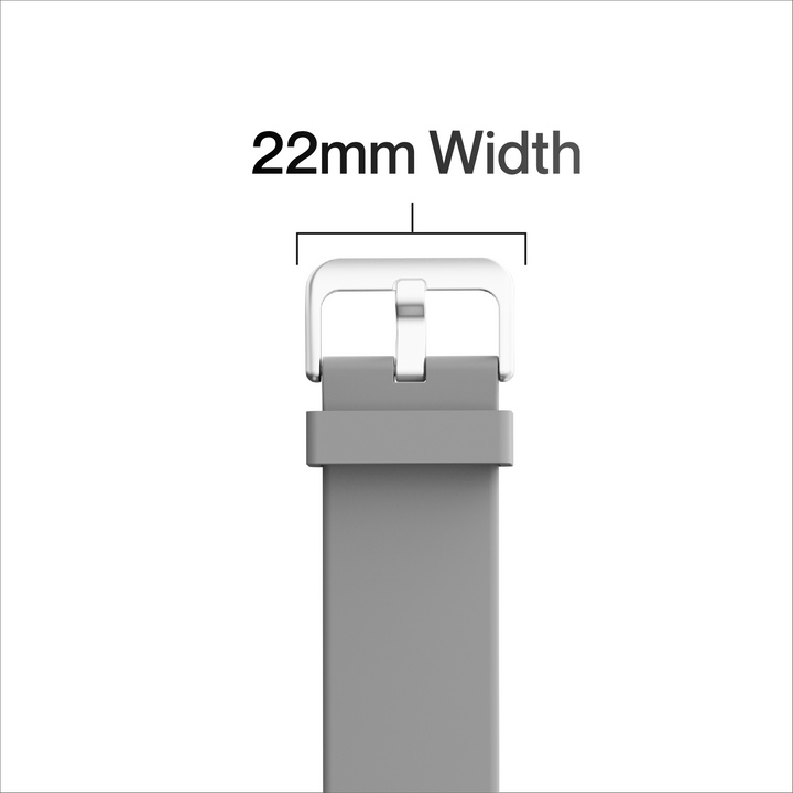 Ambrane 22mm Silicone Strap (Square)