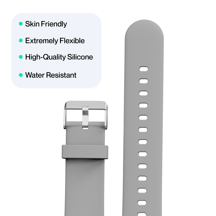 Ambrane 22mm Silicone Strap (Square)