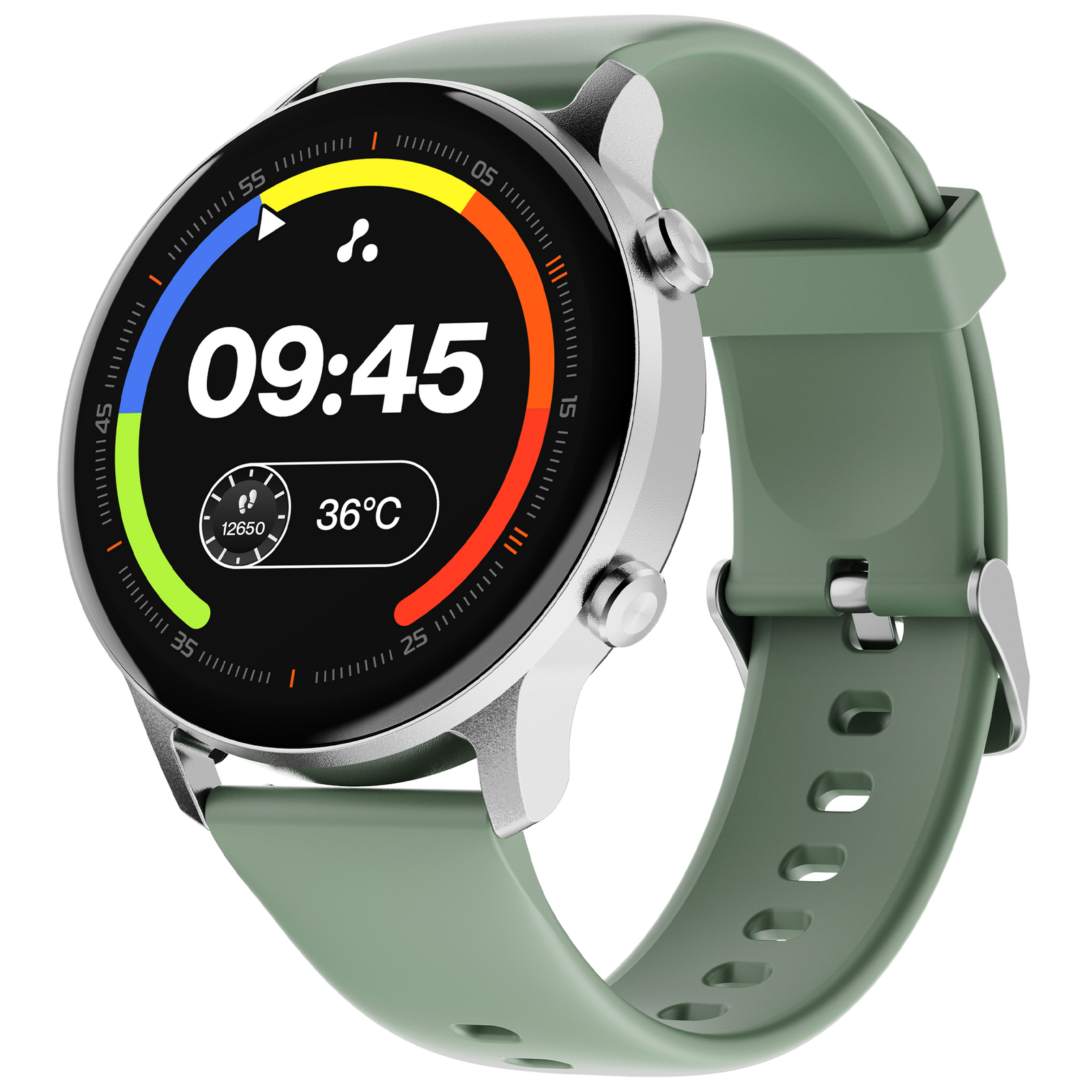 Wise Roam 2 fitness smartwatch in Green Strap – Ambrane India