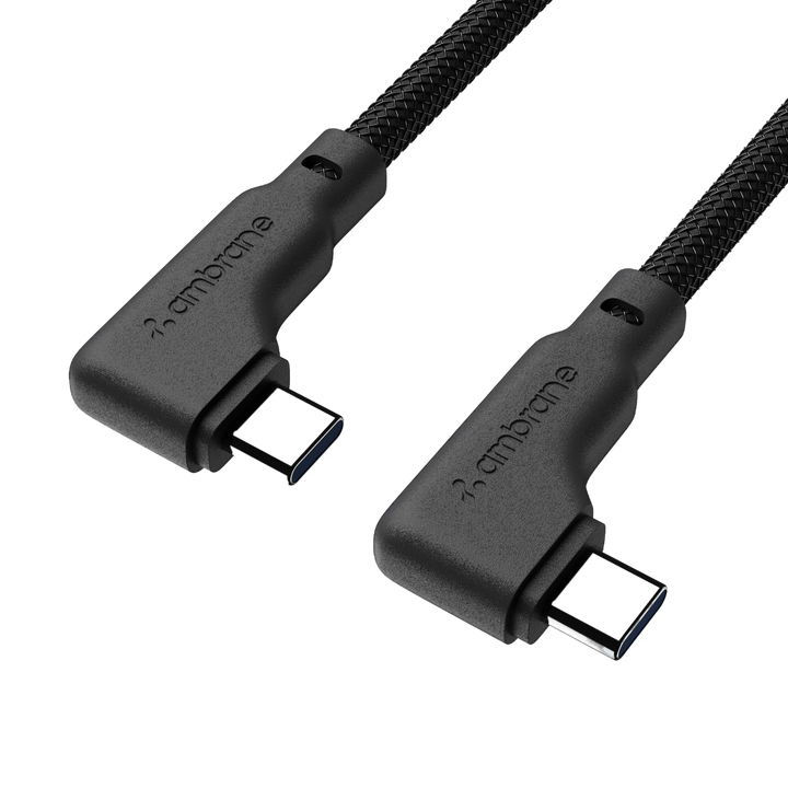 Long L-shaped c to c usb cable