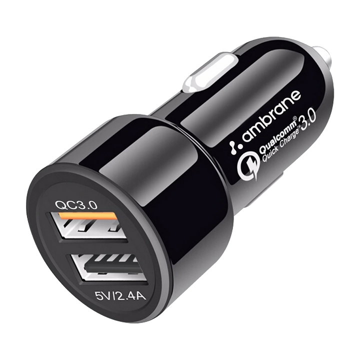 Car mobile charger with dual USB ports