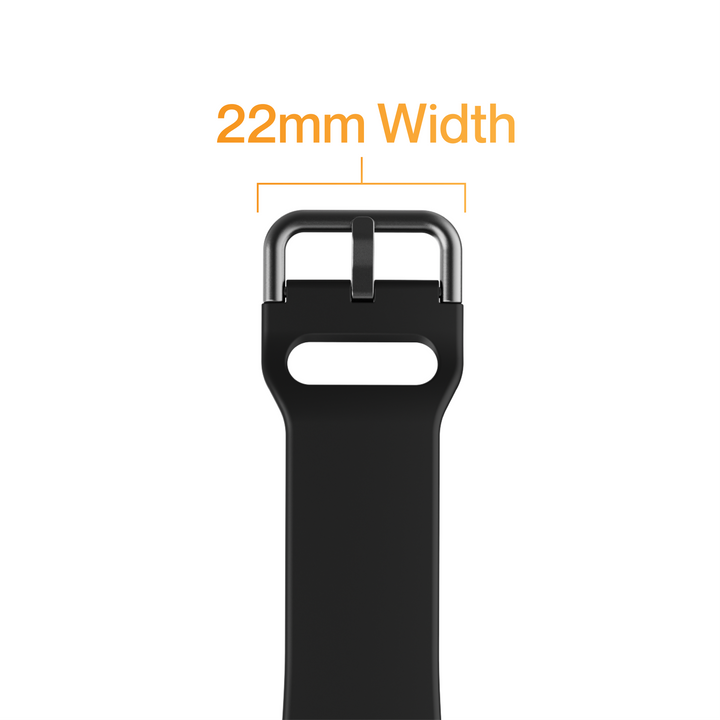 Ambrane 22mm Silicone Strap (Curve)