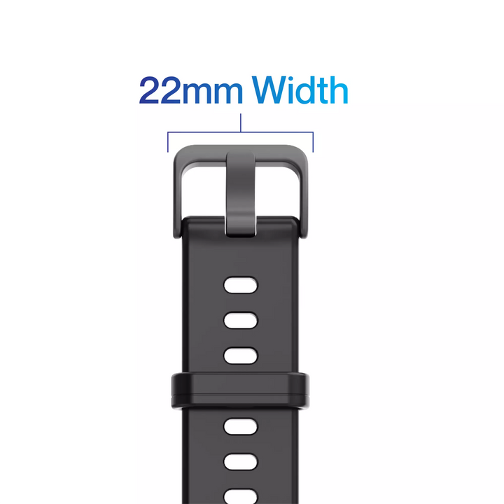 Ambrane 22mm Silicone Strap (Rugged)