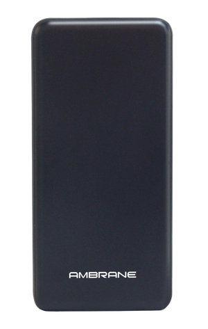 PP-128 10000 mAh Polymer Power Bank (Black) - AmbraneIndia