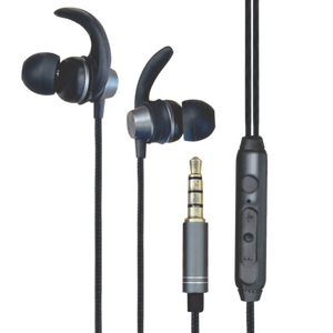 In-ear wired earphones with tangle free cord