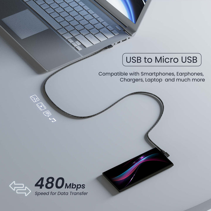 Unbreakable micro usb cable charger