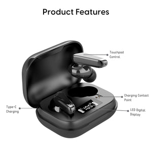 Ambrane NeoBuds 11 True Wireless Earphones (Black) - AmbraneIndia