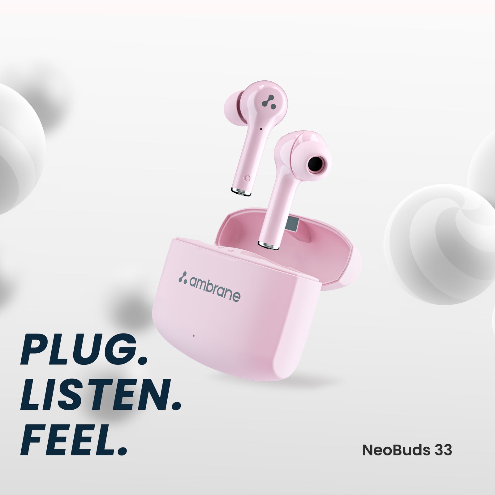 NeoBuds 33 wireless earbuds indigo blue – Ambrane India