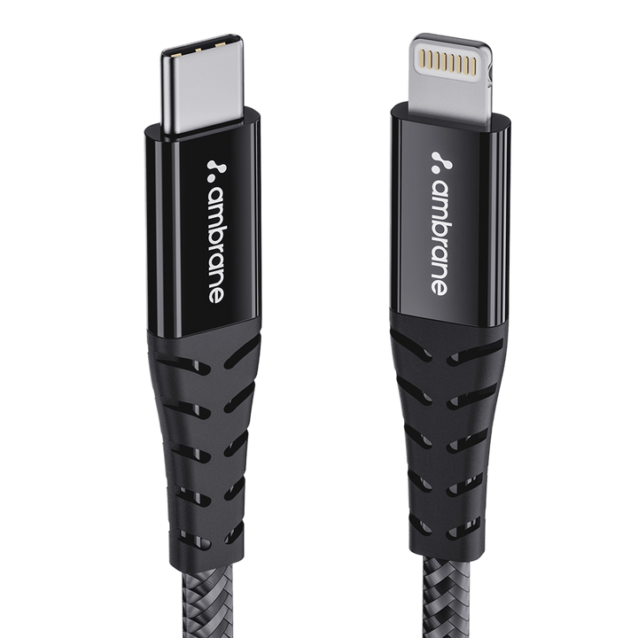Type C to lightning cable for smartphones, tablets and laptops